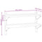 vidaXL 2-Tier Wall Shelf 100x23.5x60 cm Silver Stainless Steel