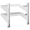 vidaXL 2-Tier Wall Shelf 50x40x48 cm Silver Stainless Steel