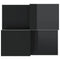 vidaXL Coffee Tables 2 pcs High Gloss Black Engineered Wood