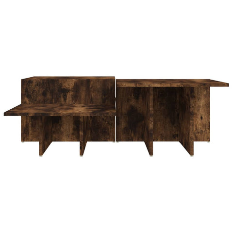 vidaXL Coffee Tables 2 pcs Smoked Oak Engineered Wood