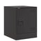 vidaXL Bedside Cabinet Black 34.5x39x44 cm Steel