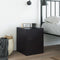 vidaXL Bedside Cabinet Black 34.5x39x44 cm Steel