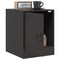 vidaXL Bedside Cabinet Black 34.5x39x44 cm Steel