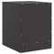 vidaXL Bedside Cabinet Black 34.5x39x44 cm Steel