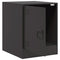 vidaXL Bedside Cabinets 2pcs Black 34.5x39x44 cm Steel