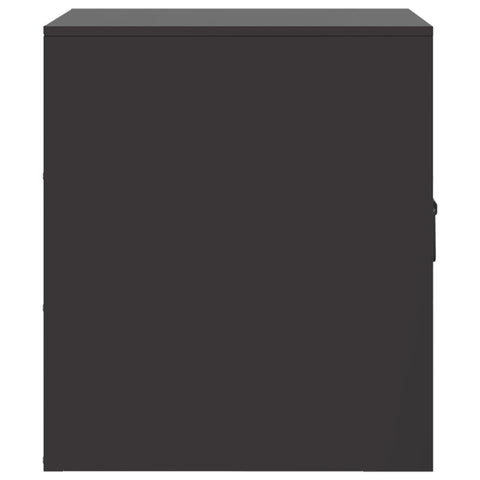vidaXL Bedside Cabinets 2pcs Black 34.5x39x44 cm Steel