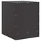 vidaXL Bedside Cabinets 2pcs Black 34.5x39x44 cm Steel