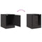 vidaXL Bedside Cabinets 2pcs Black 34.5x39x44 cm Steel