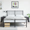 vidaXL Bedside Cabinets 2pcs Black 34.5x39x44 cm Steel