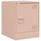 vidaXL Bedside Cabinet Pink 34.5x39x44 cm Steel