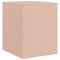 vidaXL Bedside Cabinet Pink 34.5x39x44 cm Steel