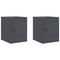 vidaXL Bedside Cabinets 2 pcs Anthracite 34.5x39x44 cm Steel