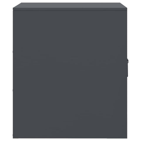 vidaXL Bedside Cabinets 2 pcs Anthracite 34.5x39x44 cm Steel