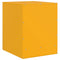 vidaXL Bedside Cabinets 2 pcs Mustard Yellow 34.5x39x44 cm Steel