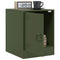 vidaXL Bedside Cabinet Olive Green 34.5x39x44 cm Steel