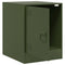 vidaXL Bedside Cabinet Olive Green 34.5x39x44 cm Steel