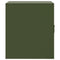 vidaXL Bedside Cabinet Olive Green 34.5x39x44 cm Steel