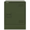 vidaXL Bedside Cabinets 2 pcs Olive Green 34.5x39x44 cm Steel