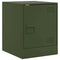 vidaXL Bedside Cabinets 2 pcs Olive Green 34.5x39x44 cm Steel