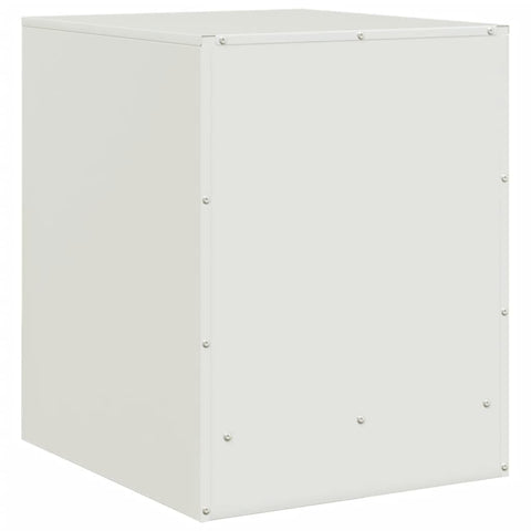 vidaXL Bedside Cabinets 2 pcs White 34.5x39x44 cm Steel