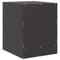 vidaXL Bedside Cabinet Black 34.5x39x44 cm Steel