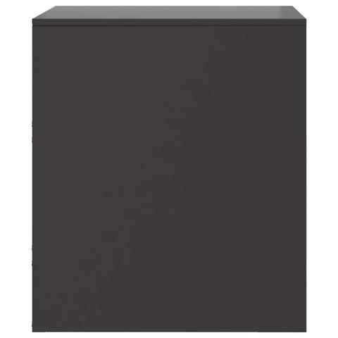 vidaXL Bedside Cabinets 2 pcs Black 34.5x39x44 cm Steel
