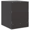 vidaXL Bedside Cabinets 2 pcs Black 34.5x39x44 cm Steel