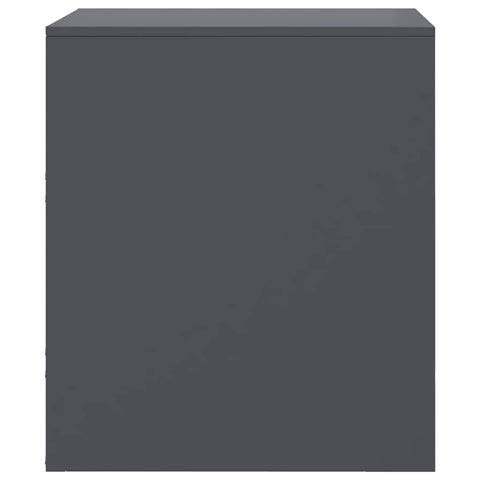 vidaXL Bedside Cabinets 2 pcs Anthracite 34.5x39x44 cm Steel