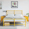 vidaXL Bedside Cabinets 2 pcs Yellow 34.5x39x44 cm Steel