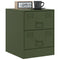 vidaXL Bedside Cabinets 2 pcs Green 34.5x39x44 cm Steel