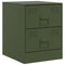 vidaXL Bedside Cabinets 2 pcs Green 34.5x39x44 cm Steel