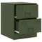 vidaXL Bedside Cabinets 2 pcs Green 34.5x39x44 cm Steel