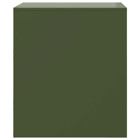 vidaXL Bedside Cabinets 2 pcs Green 34.5x39x44 cm Steel