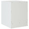 vidaXL Bedside Cabinet White 34.5x39x44 cm Steel