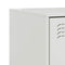 vidaXL Bedside Cabinet White 34.5x39x44 cm Steel