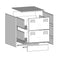 vidaXL Bedside Cabinets 2 pcs White 34.5x39x44 cm Steel