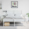 vidaXL Bedside Cabinets 2 pcs White 34.5x39x44 cm Steel