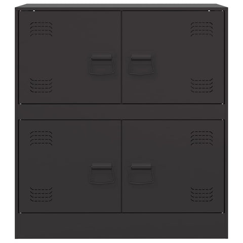 vidaXL Sideboard Black 67x39x73 cm Steel
