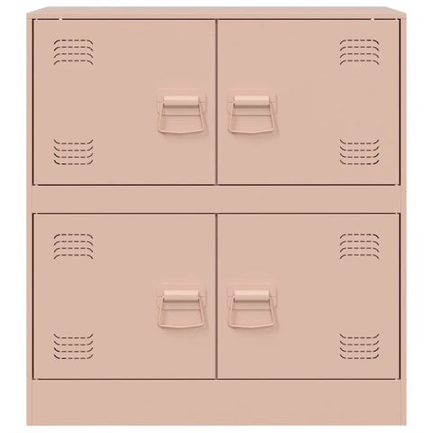 vidaXL Sideboard Pink 67x39x73 cm Steel