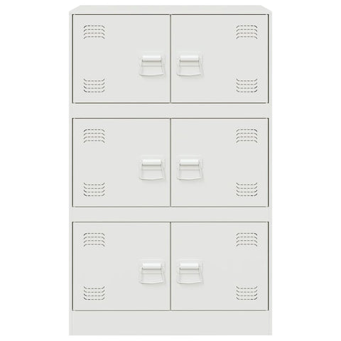 vidaXL Sideboard White 67x39x107 cm Steel