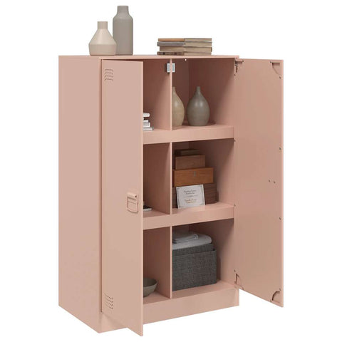 vidaXL Sideboard Pink 67x39x107 cm Steel