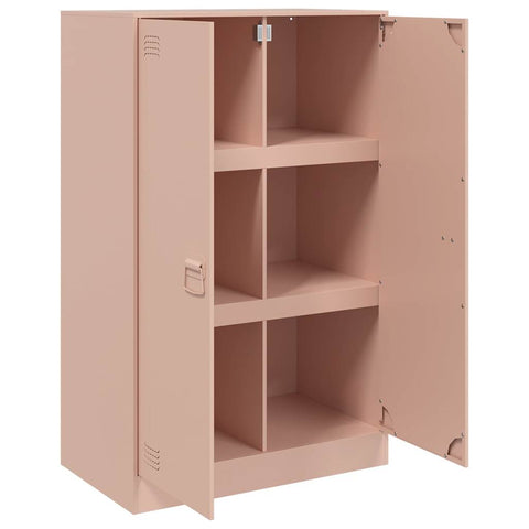 vidaXL Sideboard Pink 67x39x107 cm Steel