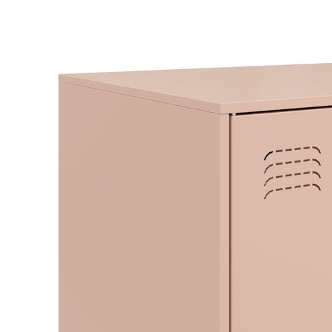 vidaXL Sideboard Pink 67x39x107 cm Steel