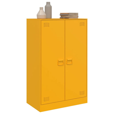vidaXL Sideboard Mustard Yellow 67x39x107 cm Steel