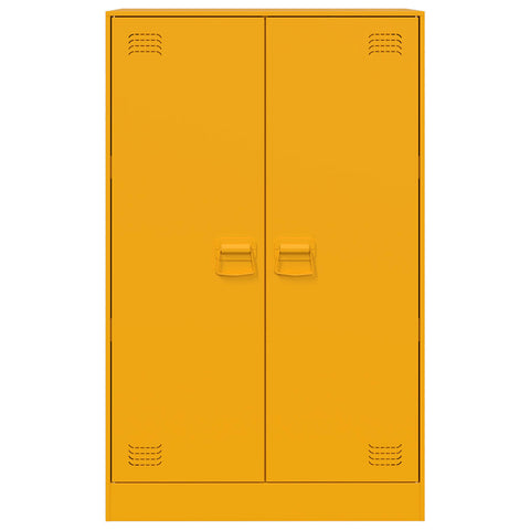 vidaXL Sideboard Mustard Yellow 67x39x107 cm Steel