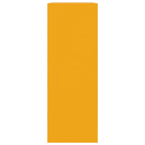 vidaXL Sideboard Mustard Yellow 67x39x107 cm Steel