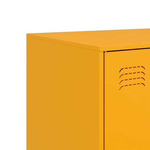 vidaXL Sideboard Mustard Yellow 67x39x107 cm Steel