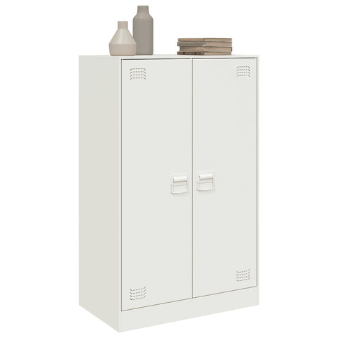 vidaXL Sideboard White 67x39x107 cm Steel