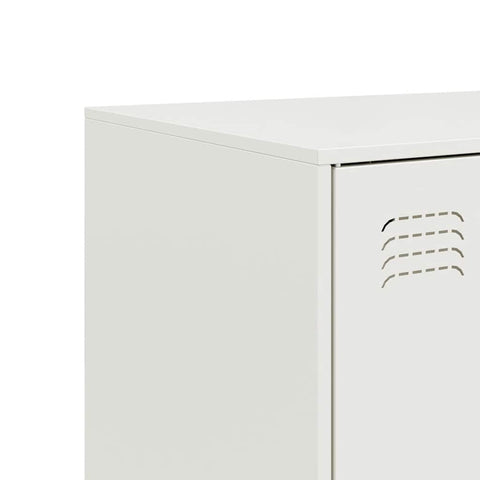 vidaXL Sideboard White 67x39x107 cm Steel