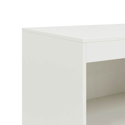 vidaXL Sideboard White 67x39x107 cm Steel